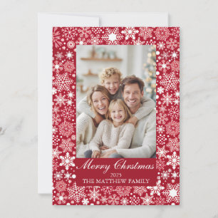 Warme Familie Frohe Weihnachtskarte Einladung