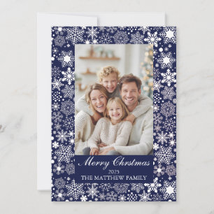 Warme Familie Frohe Weihnachtskarte Einladung