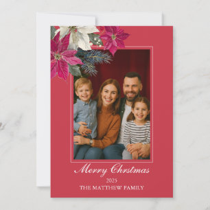 Warme Familie Frohe Weihnachtskarte Einladung