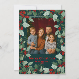 Warme Familie Frohe Weihnachtskarte Einladung