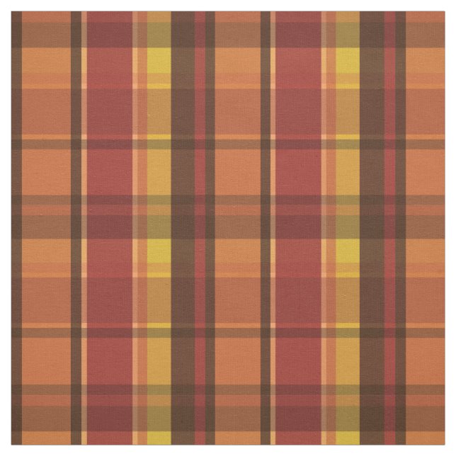 Warme Farben Herbstthema Kariertes Muster Stoff (Muster)