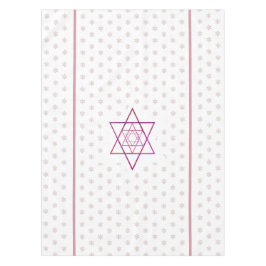 Warme Farben Jüdische Weihnachtsstars Tischdecke