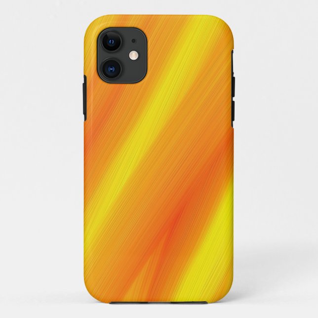 Warme Farben Malstreifen Grafik Case-Mate iPhone Hülle (Rückseite)