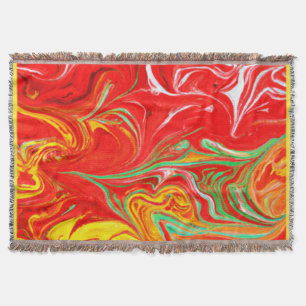 Warme Farben Muster Kunst. Jetzt kaufen Decke