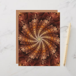 Warme Farben, trendige moderne Fraktal Art Muster