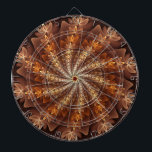 Warme Farben, trendige moderne Fraktal Art Muster Dartscheibe<br><div class="desc">Fraktal Kunst mit viel Wärme und Tiefe. Design für Ihr Dartboard und vieles mehr.</div>
