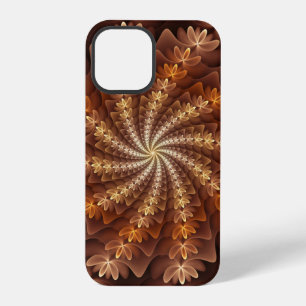 Warme Farben, trippiges modernes Fraktal-Kunstmust iPhone 12 Pro Hülle