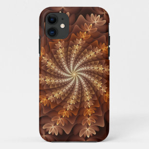 Warme Farben, trippiges modernes fraktales Kunstmu Case-Mate iPhone Hülle