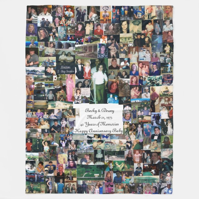 Warme Fleecedecke voll von Erinnerungen (Vorderseite)