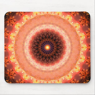 Warme Fraktal-Reflexionen Mousepad