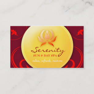 Warme Freude des Wellness-Center-311 Visitenkarte