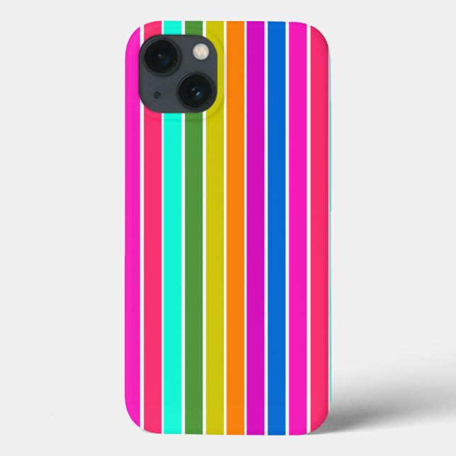 Warme Frühlingsstreifen Case-Mate iPhone Hülle (Rückseite)