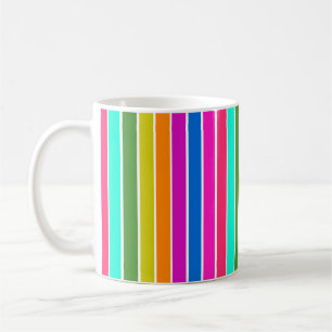 Warme Frühlingsstreifen Kaffeetasse