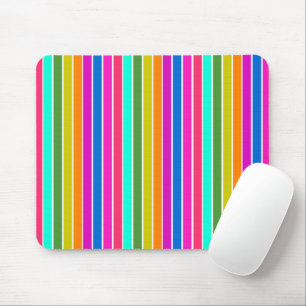 Warme Frühlingsstreifen Mousepad