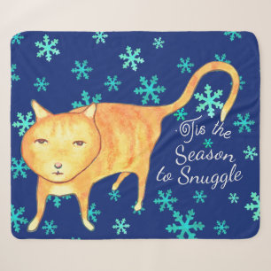 Warme Fuzzies und Winter-Schneegestöber Weihnachts Sherpadecke
