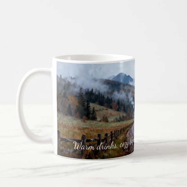 Warme Getränke und noch wärmere Freunde Kaffeetasse (Links)