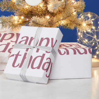 Warme Gold-Bronze-Spielerei Geburtstags-Geschenkpa Geschenkpapier