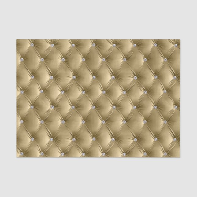 Warme Gold Chic Imitate Velvet Seidenpapier (Vorderseite)