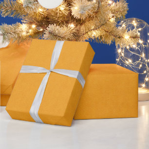 Warme goldene Ocker-Minimal-Geschenkverpackung Geschenkpapier