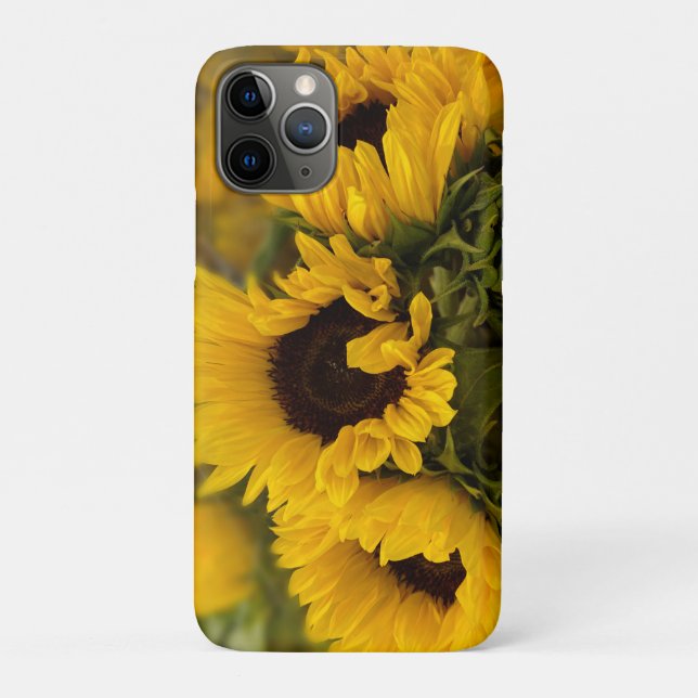 Warme goldene Sonnenblume Custom Case-Mate iPhone Hülle (Rückseite)