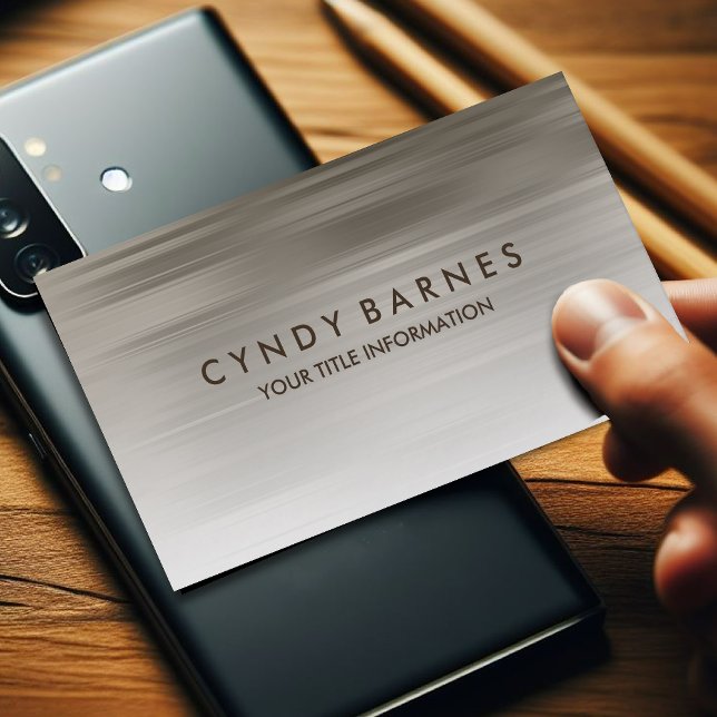 Warme graue Streifen-Visitenkarte Visitenkarte (Von Creator hochgeladen)