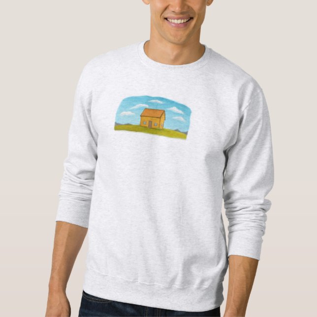 Warme Heimlandschaft Sweatshirt (Vorderseite)
