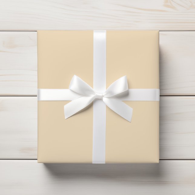 Warme, helle Vanilla Creme Beige Farbe Geschenkpapier (Von Creator hochgeladen)