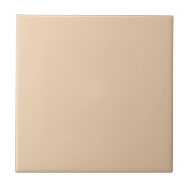 Warme Herbstblonde, solide Farbe, cremig beige Fliese (Vorderseite)