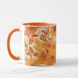 Warme Herbstblüte mit gelben und orangefarbenen Bl Tasse