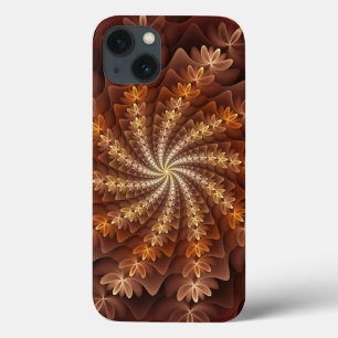 Warme Herbstfarben, moderne Abstrakte Fraktal Kuns Case-Mate iPhone Hülle