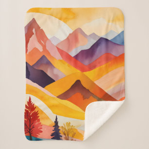 Warme Herbstgebirge Sherpadecke