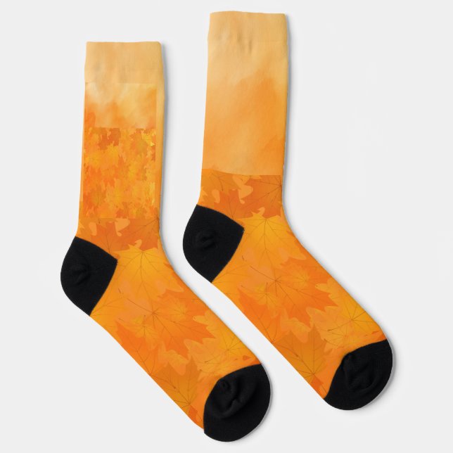 Warme Herbstleaves Socken (Rechts)