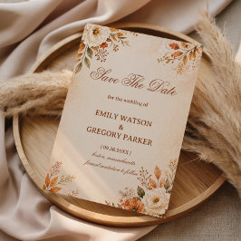 Warme herbstliche Blütenpracht Save The Date