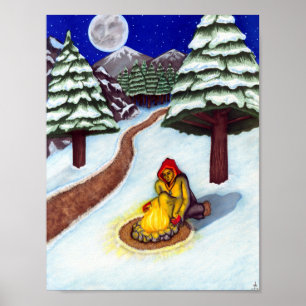 "Wärme im Winter" durch Cardstock Druck Poster