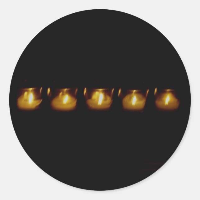 Wärme in den Dunkelheit-Aufklebern Runder Aufkleber (Vorderseite)