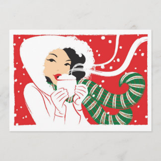 Warme Kakaoeinladung Einladung