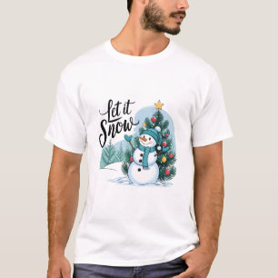Warme, kuschelige Winterdesigns für festliche Zeit T-Shirt