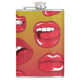 Warme Lippen Flachmann