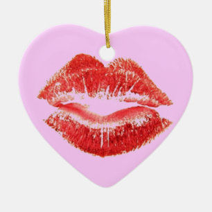 Warme Lippen Keramikornament