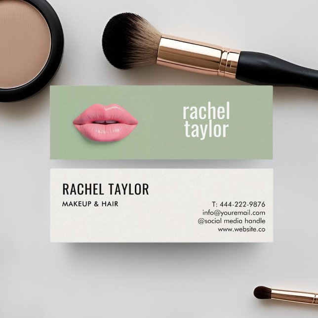 Warme Lippen | Mini Makeup Business Card Visitenkarte (Von Creator hochgeladen)