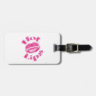 Warme Lippen! Rosa Lippen Gepäckanhänger