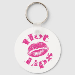 Warme Lippen! Rosa Lippen Schlüsselanhänger