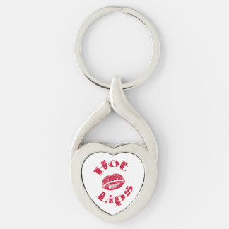 Warme Lippen, rote Lippen Schlüsselanhänger