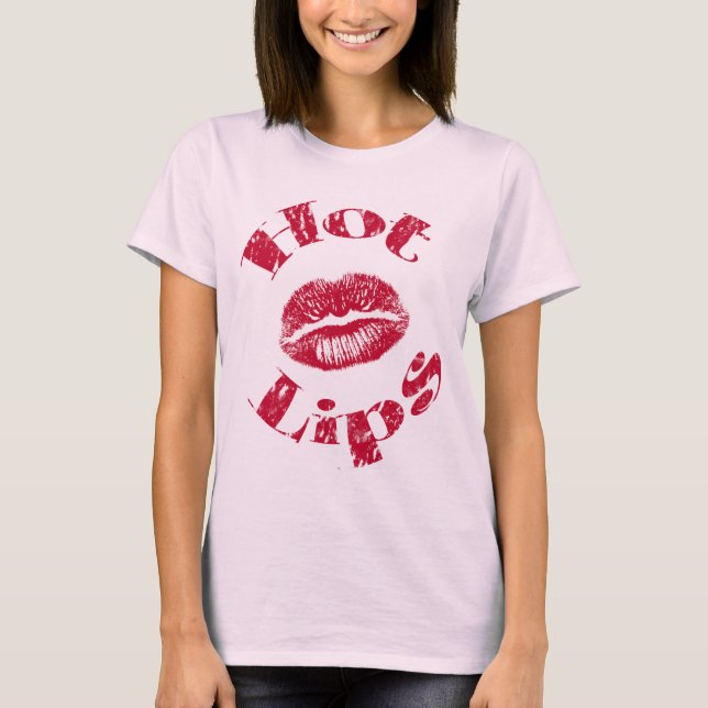 Warme Lippen, rote Lippen T-Shirt (Vorderseite)