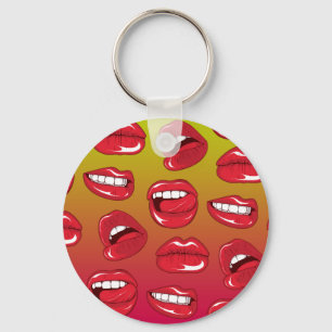 Warme Lippen Schlüsselanhänger