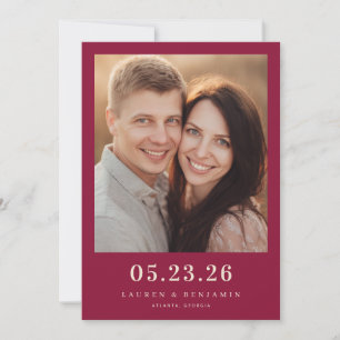 Warme Marine Minimalistische Fotografie Save The Date