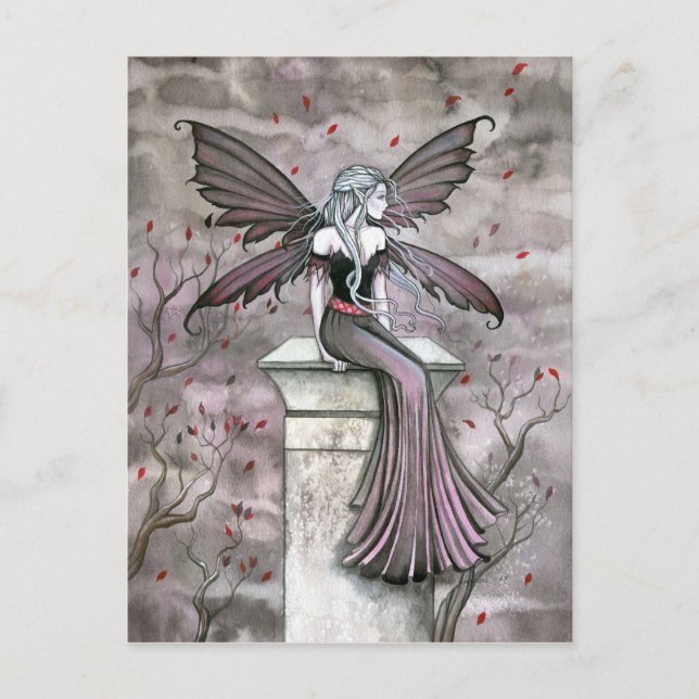 Warme Midnight Gothic Fairy Postcard Postkarte (Vorderseite)
