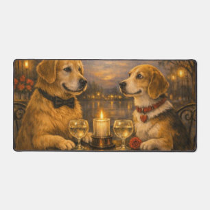 Warme Momente Hund Date Nacht Schreibtischunterlag Schreibtischunterlage