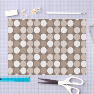 Warme neutrale Erde geometrische Kreise  Seidenpapier
