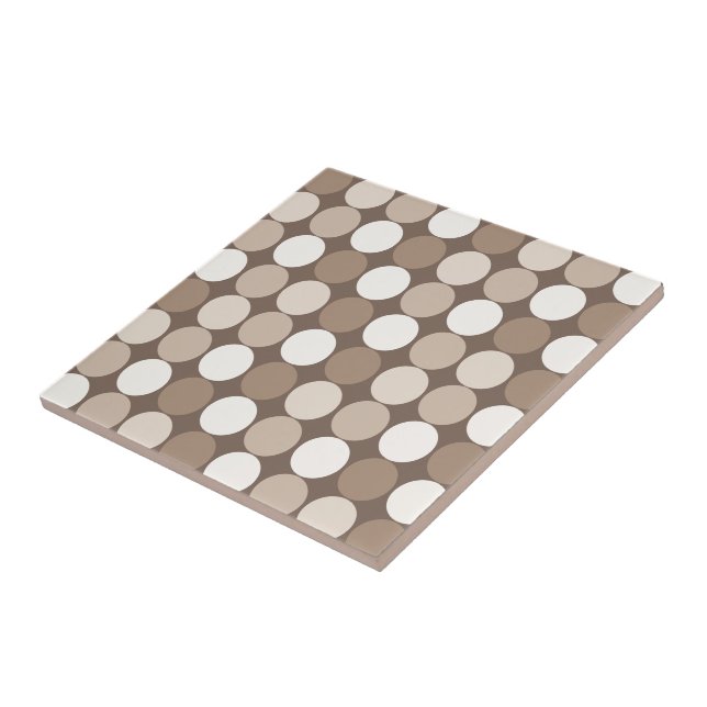 Warme neutrale Erdkreis-Geometrie  Fliese (Seite)